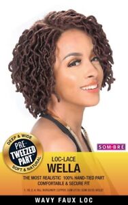 ZURY SIS SYNTHETIC FAUX LOCS SWISS LACE FRONT WIG - WELLA