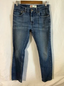 Levi Strauss 511 Slim Jeans Boys size 18 Reg 29x29 Blue Denim Levi’s zip button - Picture 1 of 8