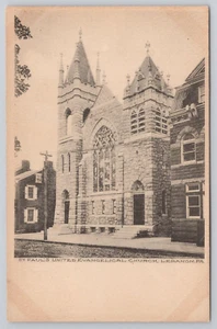 Postal de la Iglesia Evangélica Unida de San Pablo Líbano Pensilvania PA - Imagen 1 de 2