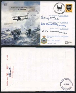 B10c Disbandment of No.57 Squadron Crew Signed (N) - Picture 1 of 1