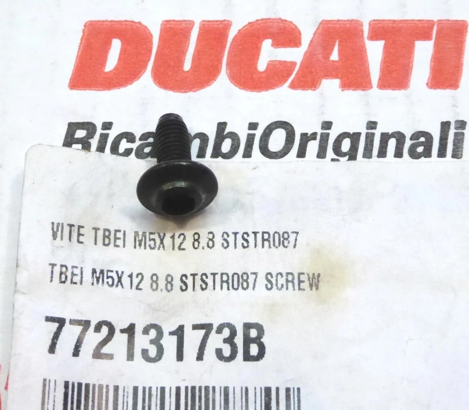 2010-2012 DUCATI Multistrada 1200 exhaust shield M5 x 12mm screw 77213173B -C — 第 1/1 张图片