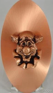 Copperama Clown Wall Plaque 3-D Copper Art - Picture 1 of 1