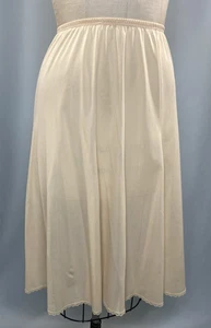 Vintage Half Slip SIZE SMALL TALL Long Length 25" Ivory nylon classic - Picture 1 of 10