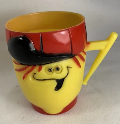 1968 Lefty Lemon Pillsbury FUNNY FACE Drink Plastic Mug Cup Promo Foto 1 de 4