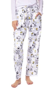 Peanuts Damen Woodstock Snoopy Figuren Freunde Schlaf Pyjamahose (klein) - Bild 1 von 6