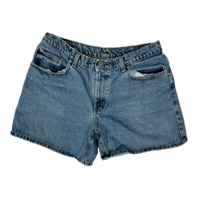 Vintage Polo Jeans Ralph Lauren Shorts Women's 12 Blue Denim High Rise Y2K - Image 1 of 4