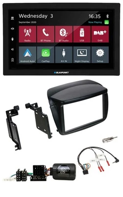 Blaupunkt 2DIN Lenkrad USB Bluetooth DAB Autoradio für Fiat Doblo ab 2010 Opel C - Bild 1 von 4