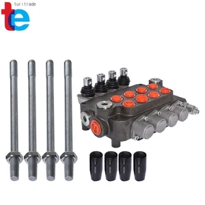 4 Spool Adjustable Hydraulic Control Valve Double Acting 21 GPM 3600 PSI NEW - Picture 1 of 10