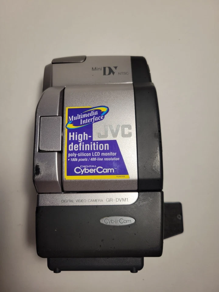Jvc Camcorder Digital Video Camera Gr-dvm1 Cybercam Mini-dv Lcd Works - Image 1 of 4