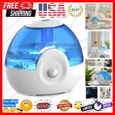 Humidificador ultrasónico silencioso 2,2 L con apagado automático y luz nocturna Foto 1 de 4