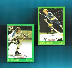 BOTH! GARRY UNGER/BOB PLAGER-ST. LOUIS BLUES! 1973-74 Topps Hockey # 15/134 - Bild 1 von 2