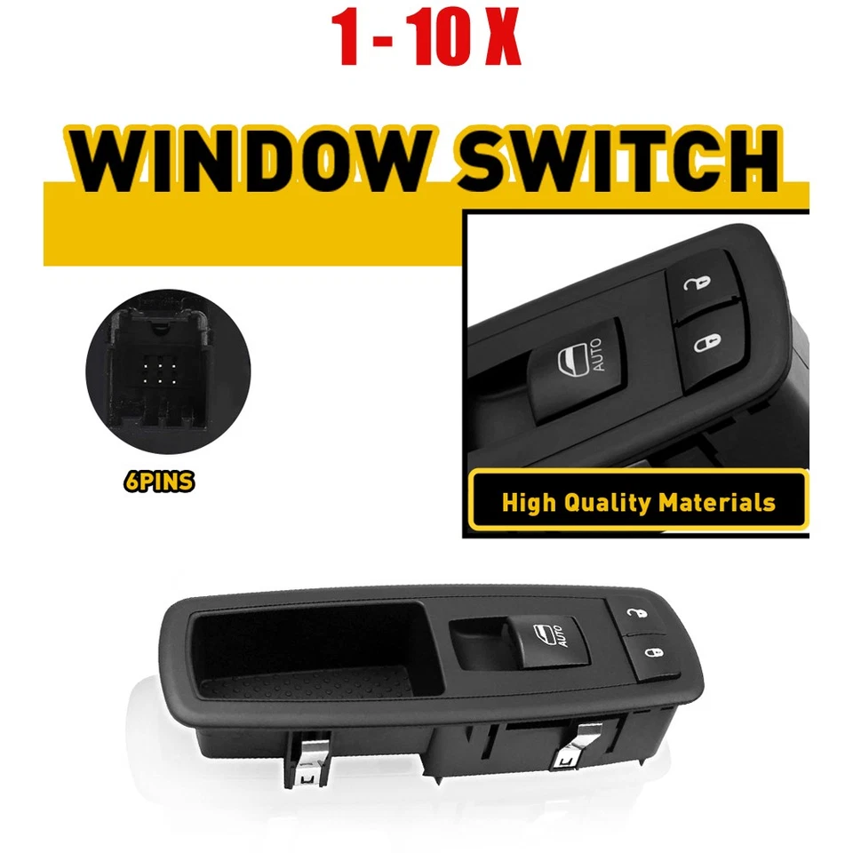 Interruptor eléctrico de puerta de ventana derecha 1-10x para Jeep Grand Cherokee 2011-2013 Foto 1 de 4