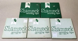 Lot of 5 Shamrock Ampex 041 1/4" x 1800' 1 MIL 7" Tape Reels - Blank Unused - Picture 1 of 6