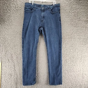 Nautica Jeans Mens 36x32 Blue Stretch Mid Rise Slim Fit *GUC* - Picture 1 of 16