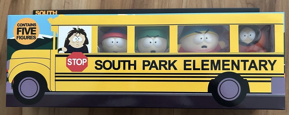 SOUTH PARK ELEMENTARY SCHOOL BUS VINYL FIGURE SET BRAND NEW! - Image 1 of 1