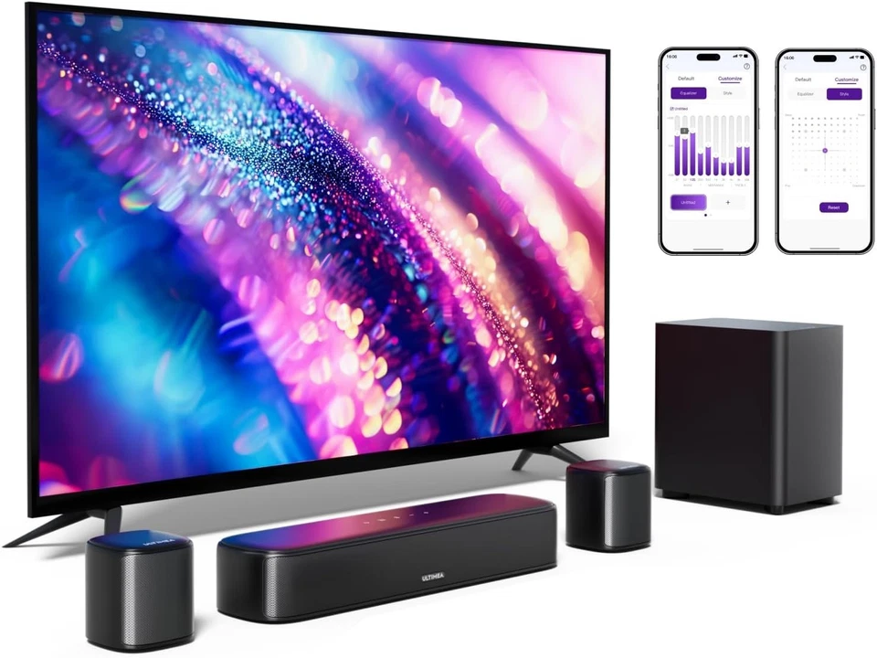 ULTIMEA 5.1ch Soundbar Impianto Surround Virtuale per TV App Controllo A30 - Immagine 1 di 4