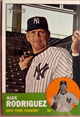2012 Topps Heritage #361 Alex Rodriguez New York Yankees MLB Baseball - Image 1 of 2
