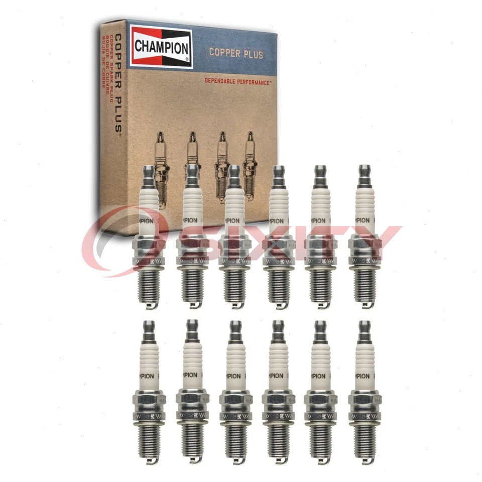 12 bujías Champion Copper Plus para Ferrari 512 TR 1992-1994 4,9 L H12 vx Foto 1 de 4