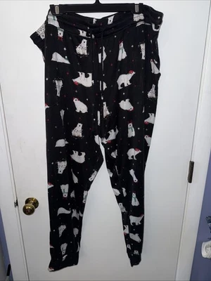 Secret Treasures 3X Pantalón Corredor Hacci Tejido Oso Polar Dormir Salón Navidad Foto 1 de 4