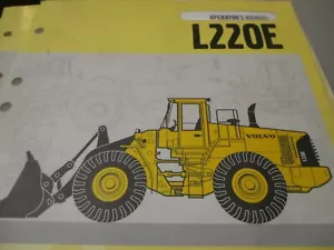 Volvo L220E Wheel Loader Operators Manual - Picture 1 of 3