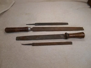 Lote USADO de (4) archivos de metal vintage surtidos ~ Nicholson ~ Delta ~ Portuga - Imagen 1 de 10