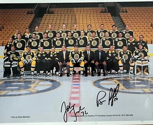 Bill Ranford & John Gruden Autographed Boston Bruins 1995-96 Team Photo - Picture 1 of 1