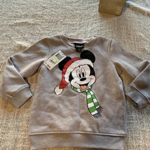 Disney Mickey Mouse Christmas Pull Over Sweater sz 6 kids - Picture 1 of 3