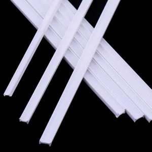 ABS Styrol H-Profil Beam Streifen Kunststoffprofile Stab Weiß 250mm Modellbau - Picture 1 of 8