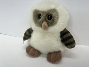 Ernest Owl White Brown Plush Stuffed 11" Baby Realistic Vintage 1988 - Picture 1 of 11