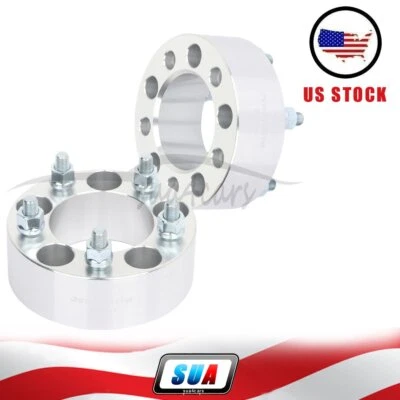 2 pcs 2" 5x4.5 12x1.5 studs wheel spacers for Honda Civic Accord for Toyota RAV4 - Image 1 of 4