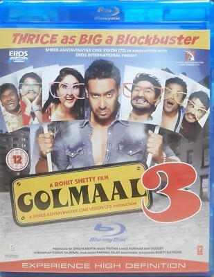 Golmaal 3 - Ajay Devgn, Kareena Kap - Bollywood Hindi Movie Blu-Ray (U.K Import) - Image 1 of 2
