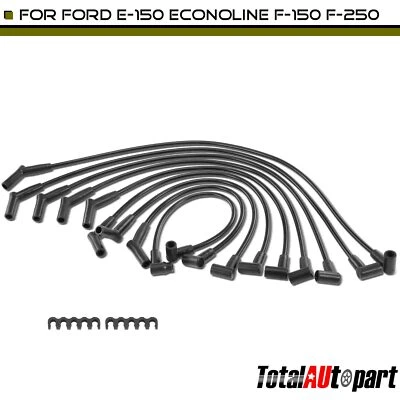 9x Juegos de cables de bujías para Ford F-150 Bronco 1988-1996 F-250 F-350 1988-1997 Foto 1 de 4