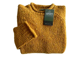 LADIES CHUNKY PURE DONEGAL WOOL SWEATERS MADE IN IRELAND S, M, L & XL