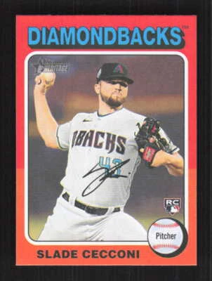 Slade Cecconi RC 2024 Topps Heritage Mini Arizona Diamondbacks #397 - Image 1 of 2