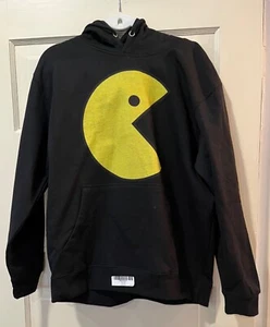 LANE SEVEN Pac Man Black Pullover Hoodie Size XL - Picture 1 of 5
