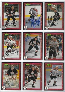 1994-95 Portland Pirates (AHL) complete 22-card set (5 cards autographed)