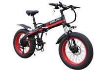Folding electric bicycle moped 20*4.0 inch beach snow fat tire mountain bike