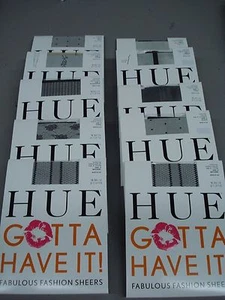 NWT 10 HUE Gotta Have It Fabulous Fashion Sheers Pantyhose Size 2 Multi #526G - Picture 1 of 3