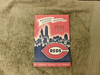 1940 CINCINNATI REDS MEDIA GUIDE ROSTER WORLD SERIES BILL MCKECHNIE Yearbook AD - Image 1 of 2