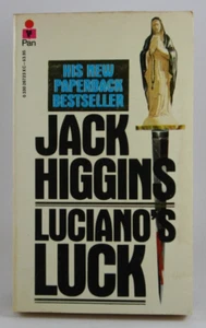 Luciano's Luck Jack Higgins Paperback PAN 1982 Canada Thriller Lucianos Gangster - Picture 1 of 13