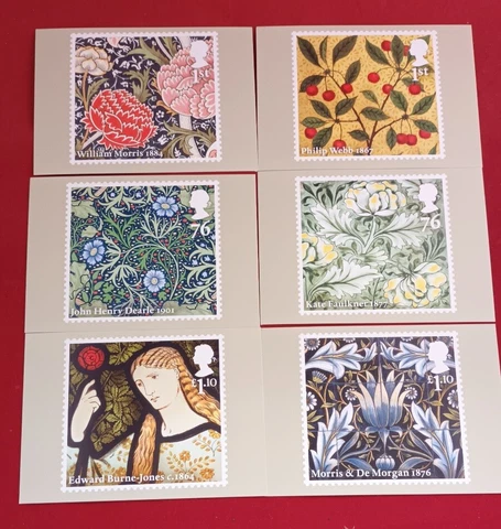 Complete Set of 6 - 2011 William Morris & Company Mint Unused PHQ Cards Cover