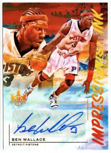 2021-22 Panini Court Kings Basketball Ben Wallace AUTO PISTONS 28/75 - Picture 1 of 2