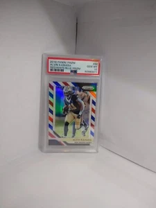 2018 Panini Prizm Red White Blue Prizm ALVIN KAMARA #64 PSA 10 GM MT POP 2 RC P2 - Picture 1 of 4