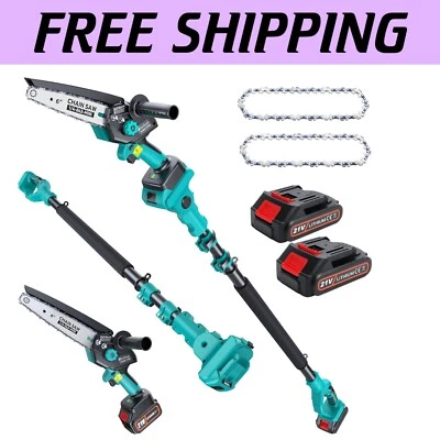 Adjustable 6-Inch Mini Chainsaw with Brushless Motor – Ideal Outdoor Solution - Image 1 of 4