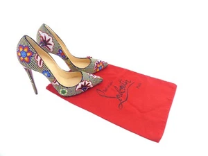 Christian Louboutin Miss Taos 120 Multi-Coloured Beaded ~ UK 8 / EU 41 / US 11 - Picture 1 of 12