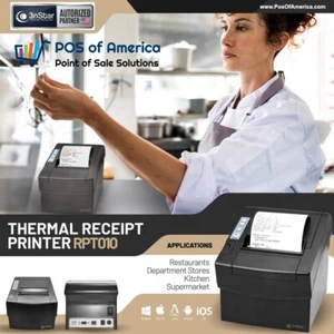 3nStar 80mm Direct Thermal Receipt Printer (RPT010) USB SERIAL ETHERNET NEW - Picture 1 of 4