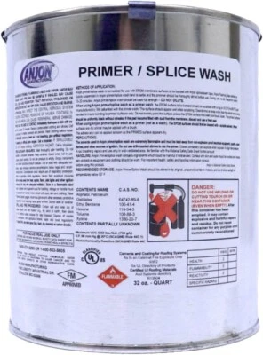 Специальная прокладка для пруда Pro Anjon 97051Q EPDM — очиститель для сращивания и грунтовка для швовов — 1 кварта - Изображение 1 из 2