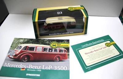 ATLAS COLLECTION 1:72 BUS DIE CAST MERCEDES BENZ LOP 3500 1935 126 EDI 4 - Immagine 1 di 2