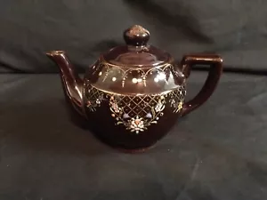 Tetera japonesa con tapa firmada vintage de los años 50 con diseño ornamentado - Imagen 1 de 4