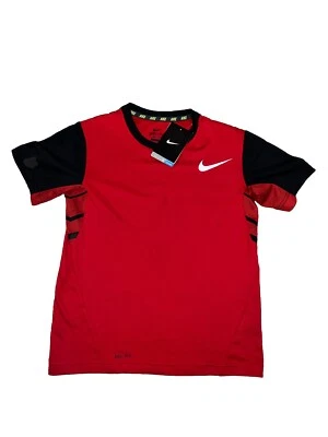 Camiseta de entrenamiento Nike para niños, Dri-Fit Stay Cool roja poliéster talla M, defectuosa Foto 1 de 4